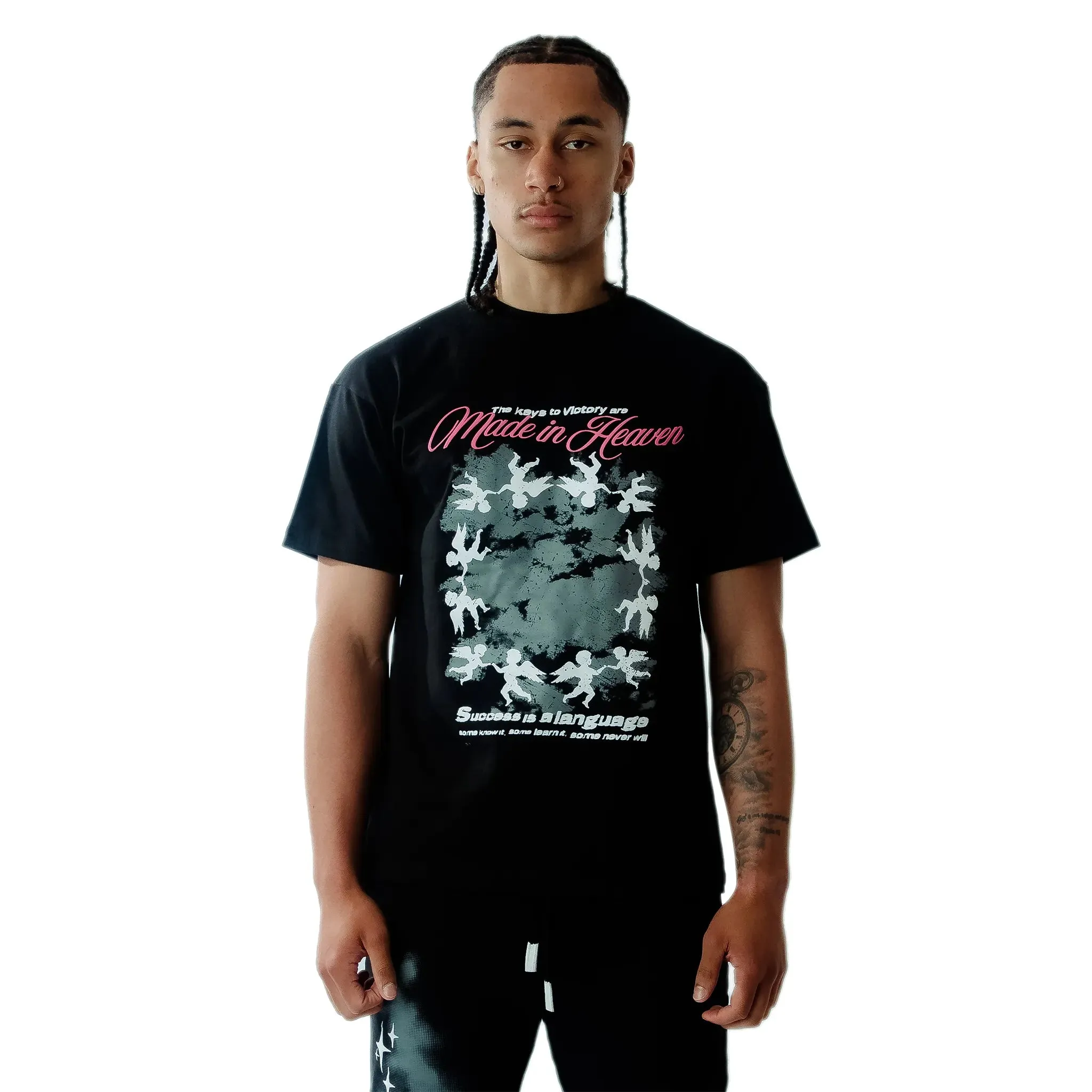 Amicci Angeli Graphic Black T Shirt