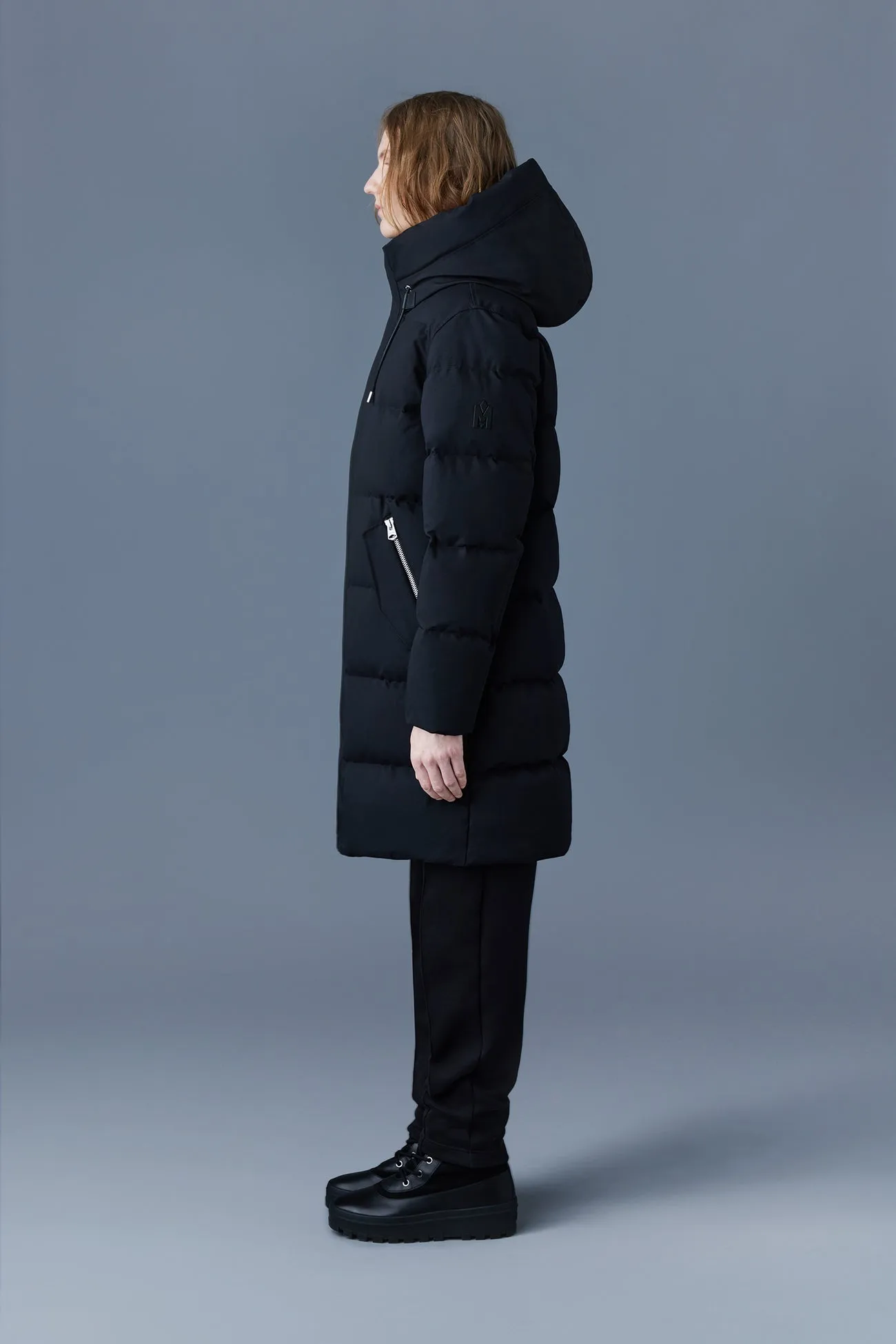 Antoine 2-in-1 Recycled Down Parka With Removable Bib Black