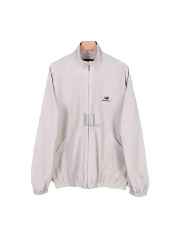 Balenciaga Logo Technical Track Jacket Beige