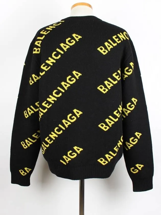 Balenciaga Multi logo knit M