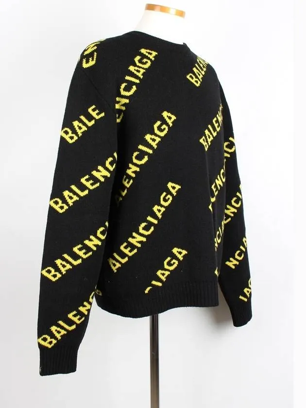Balenciaga Multi logo knit M