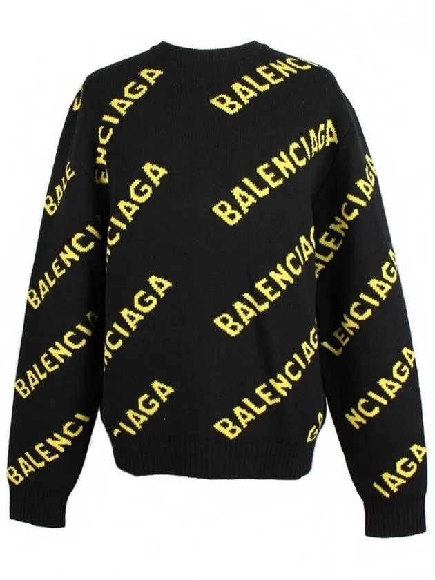 Balenciaga Multi logo knit M