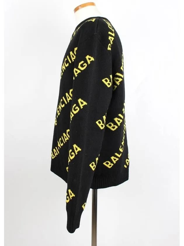 Balenciaga Multi logo knit M