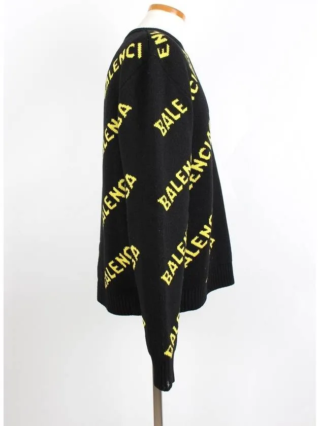 Balenciaga Multi logo knit M
