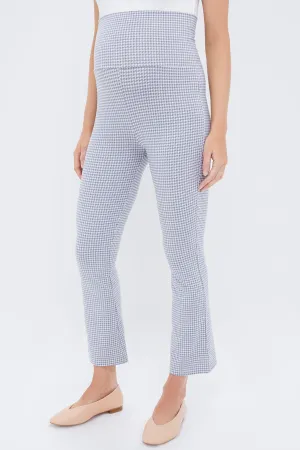 Blue and White Houndstooth The Ultimate Before and After Legging