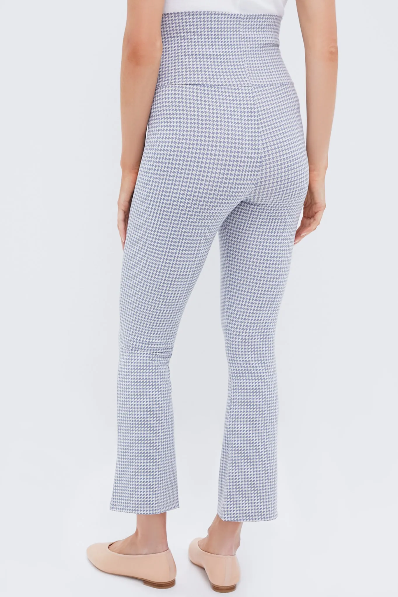 Blue and White Houndstooth The Ultimate Before and After Legging