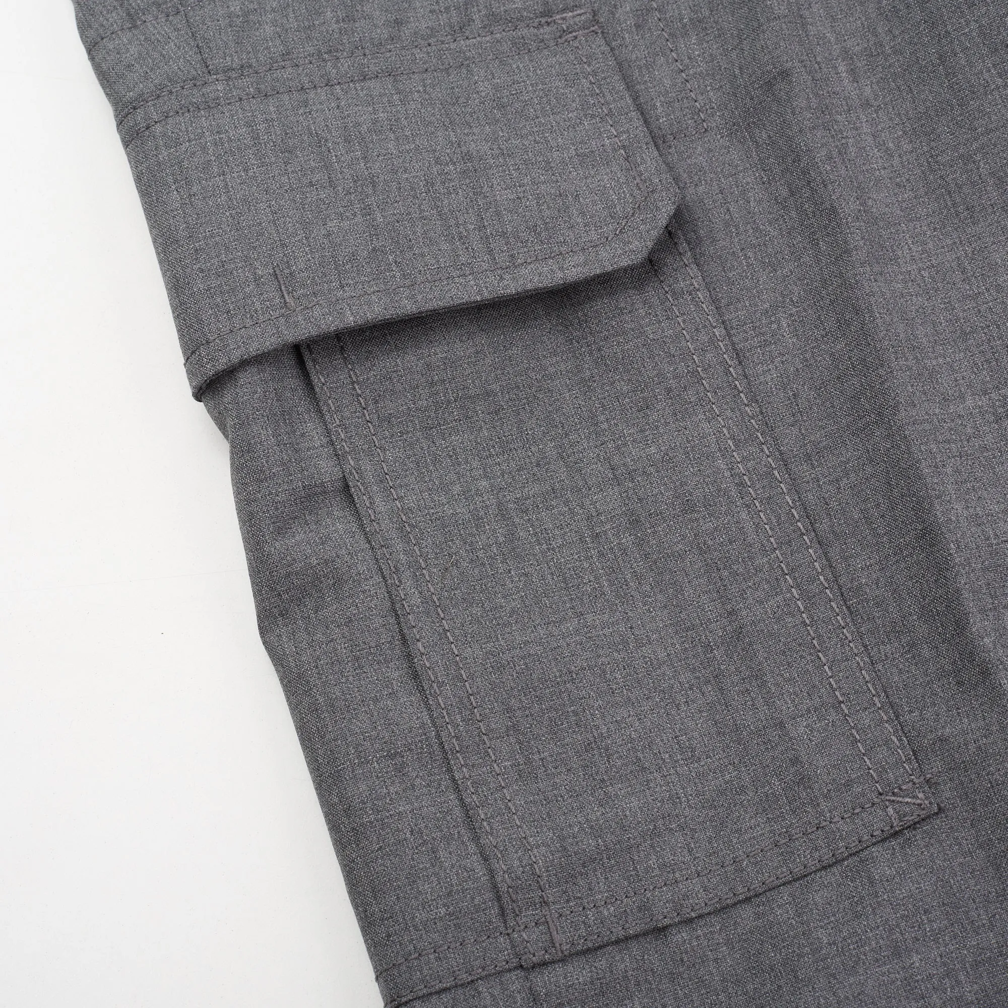 BRUNELLO CUCINELLI Gray Wool Cargo Slim Fit Pants EU 50 NEW US 34
