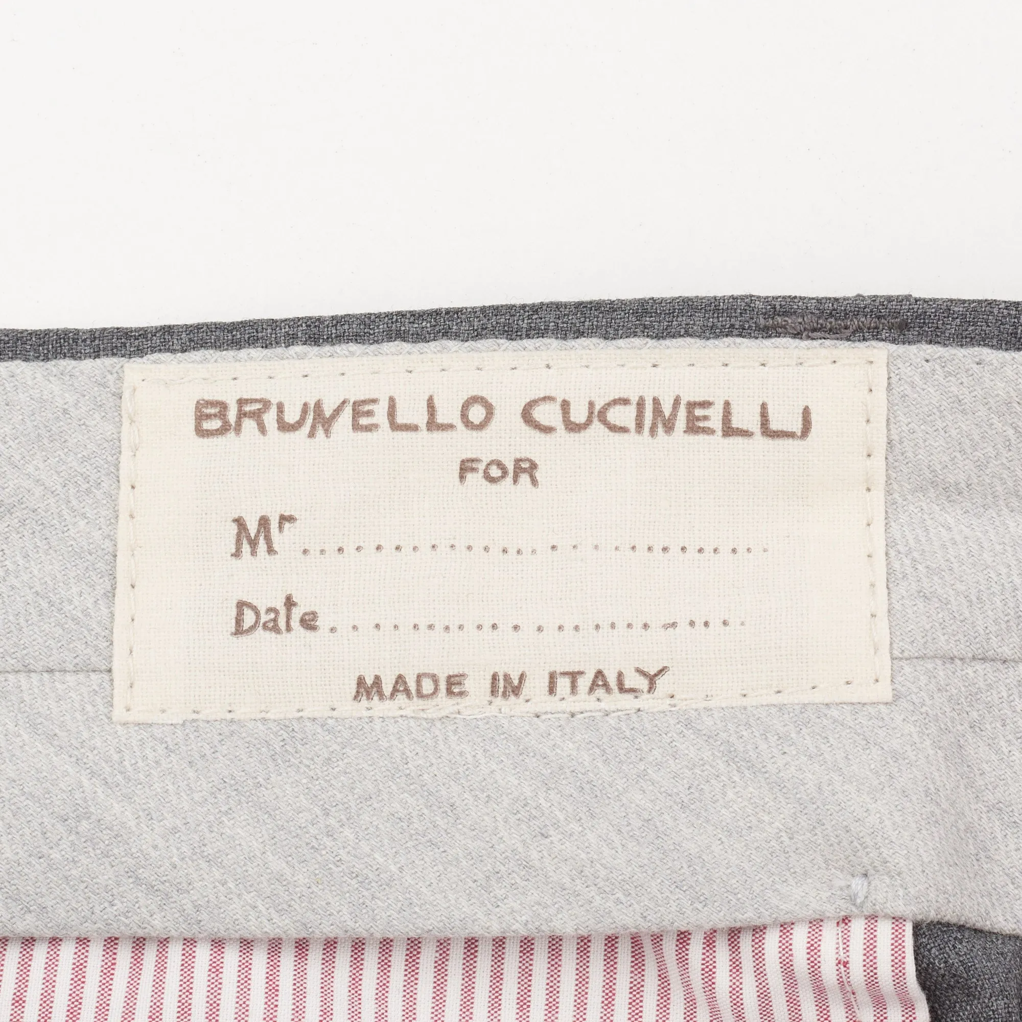 BRUNELLO CUCINELLI Gray Wool Cargo Slim Fit Pants EU 50 NEW US 34
