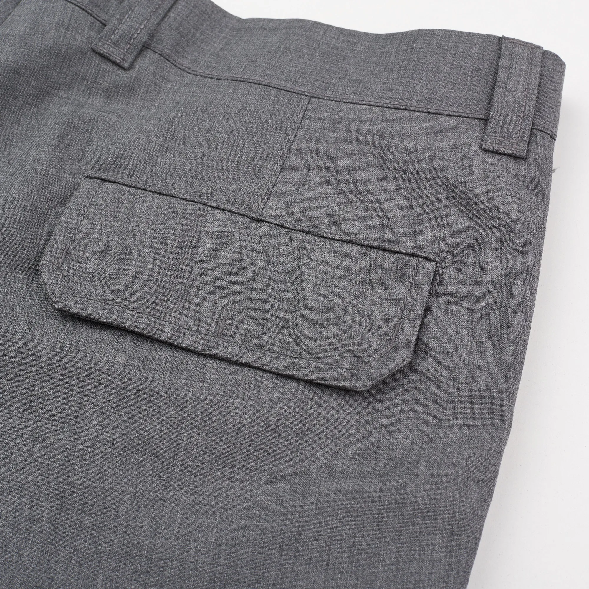 BRUNELLO CUCINELLI Gray Wool Cargo Slim Fit Pants EU 50 NEW US 34