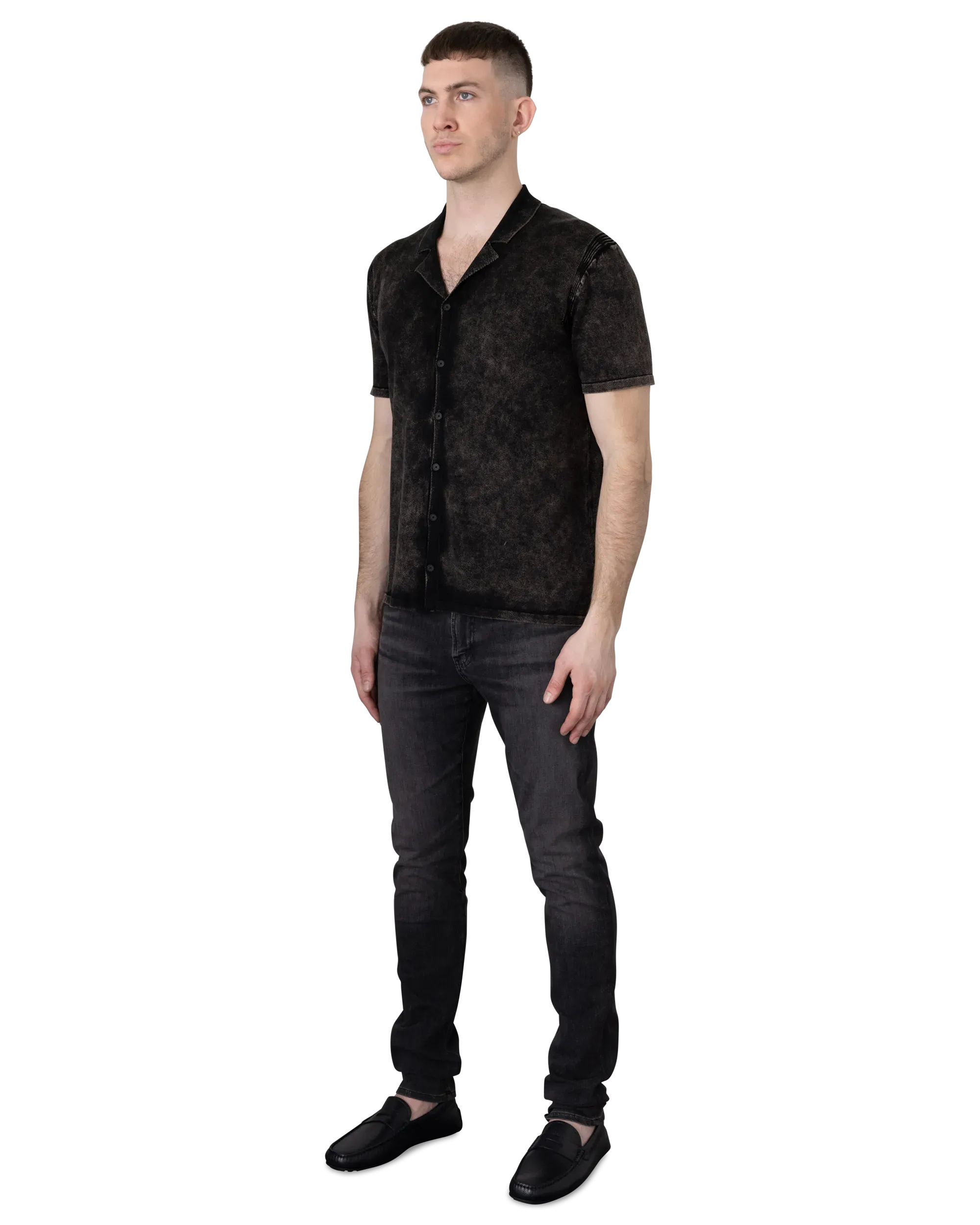 Carter Marble Washed Short Sleeve Shirt