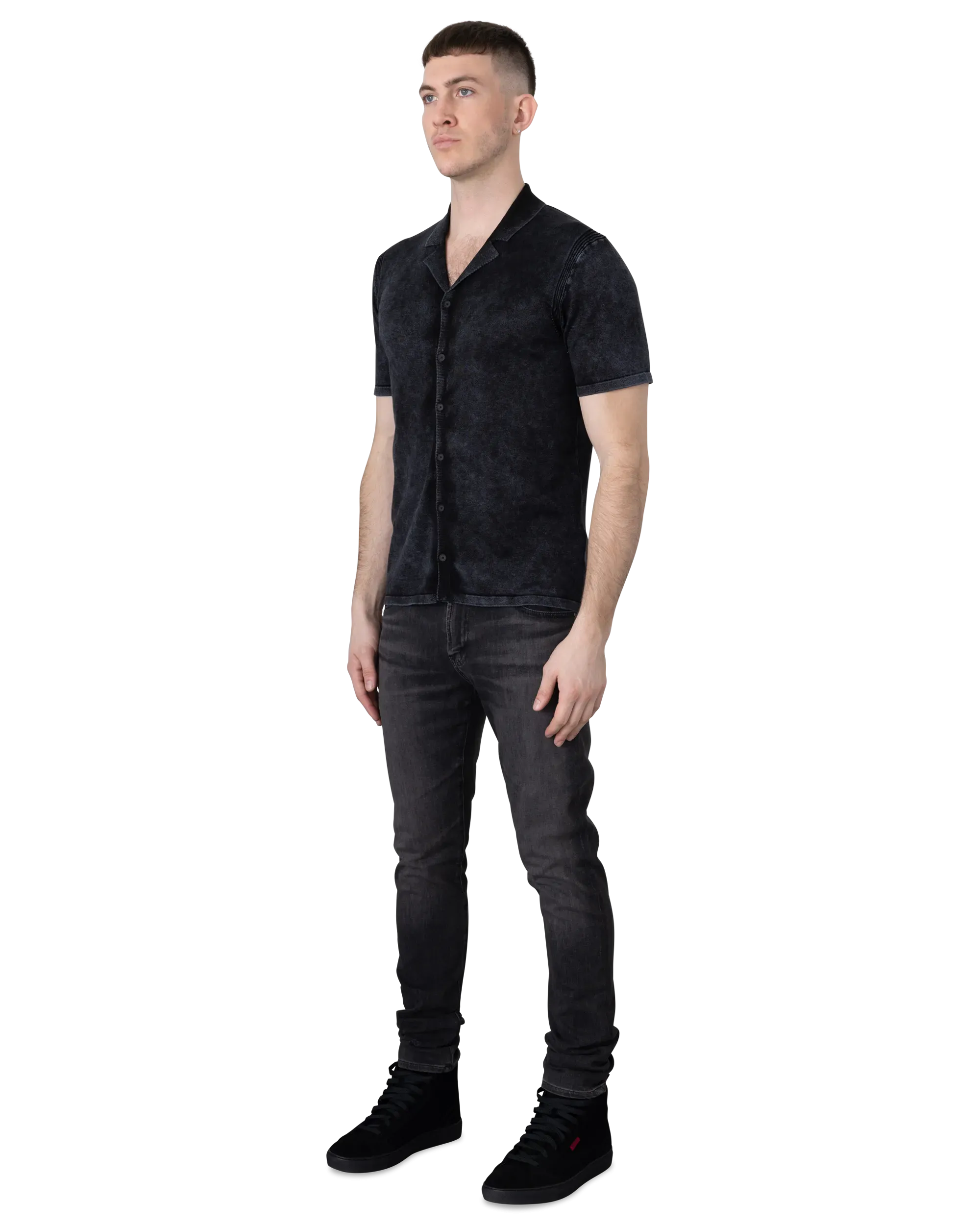 Carter Marble Washed Short Sleeve Shirt