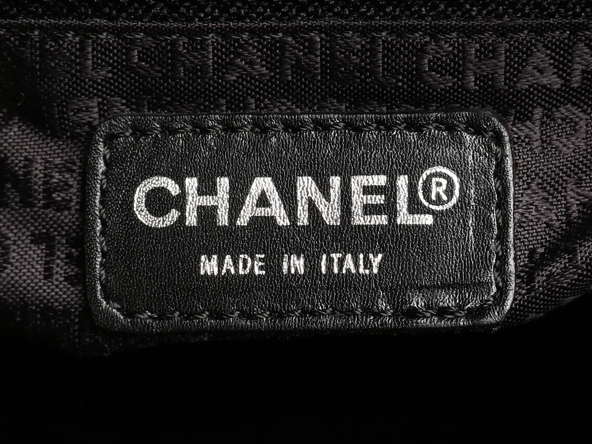 Chanel Black and White Tweed Handbag