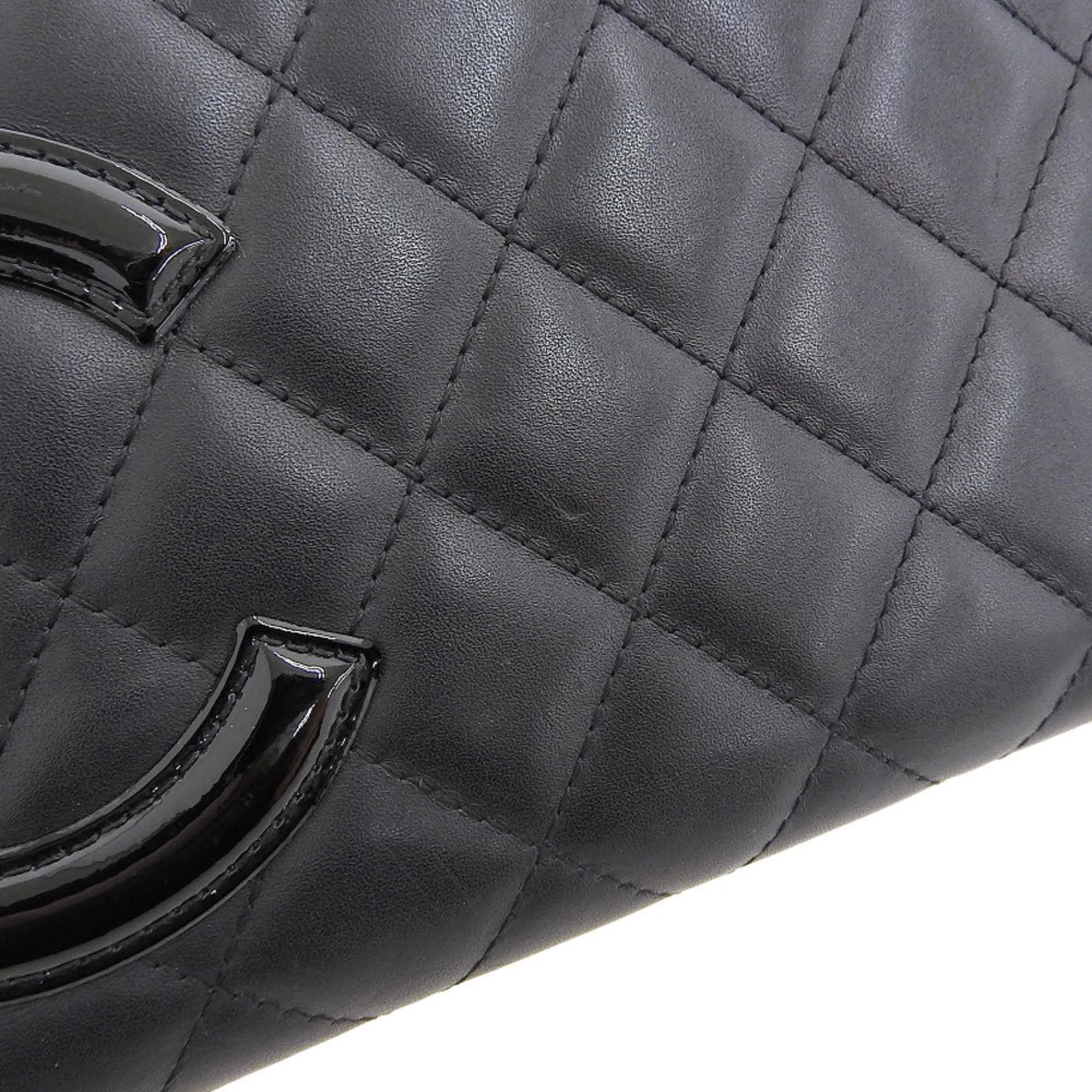 Chanel Cambon Black Leather Accessories