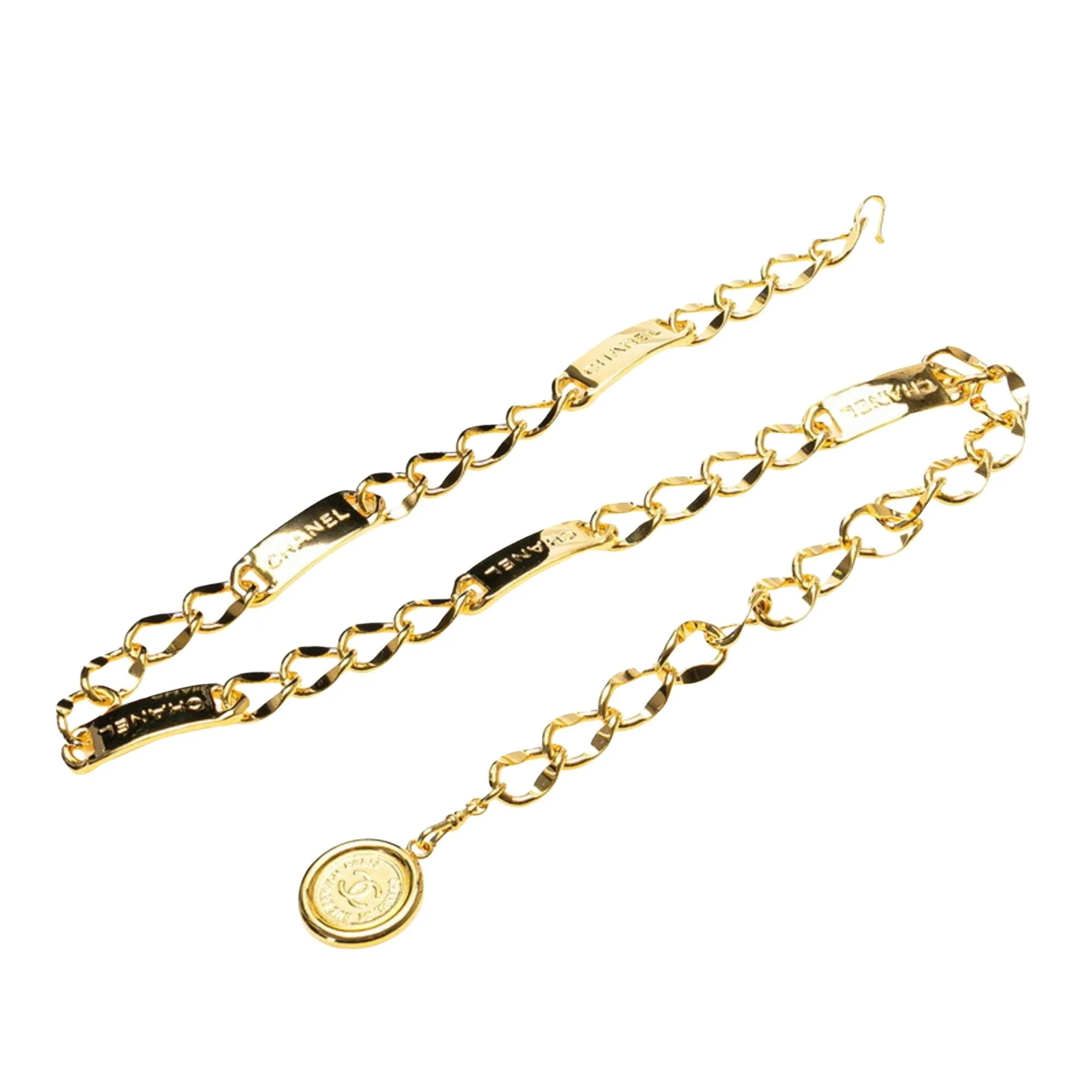 Chanel Mdaillon Gold Plated Accessories