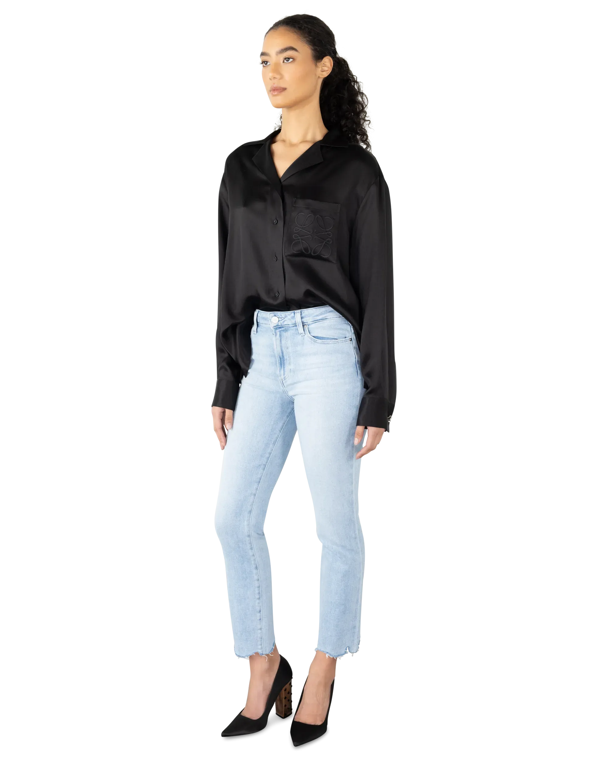 Cindy Stellar Hem Ultra High-Rise Jeans