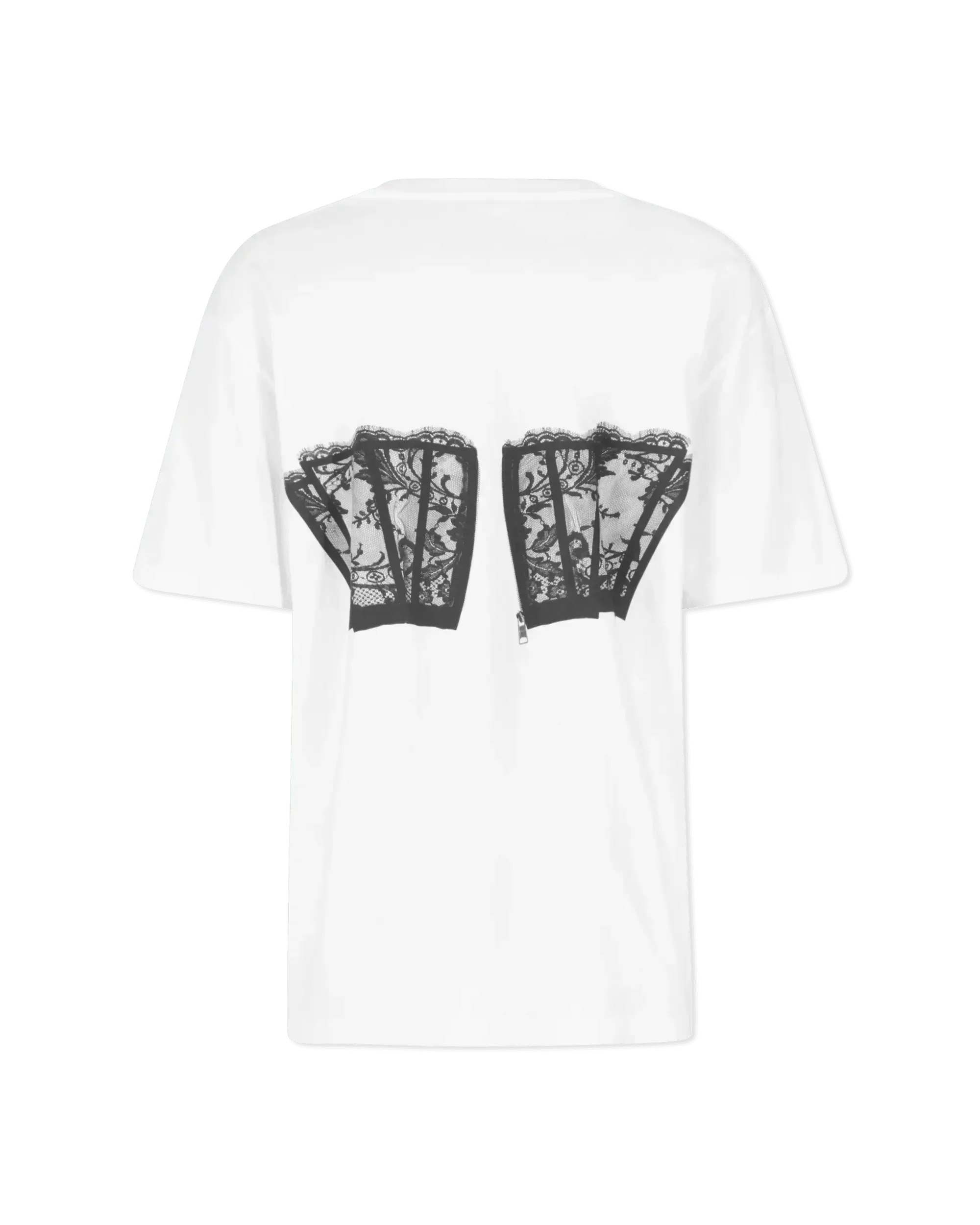 Corset Lace Short Sleeve T-Shirt