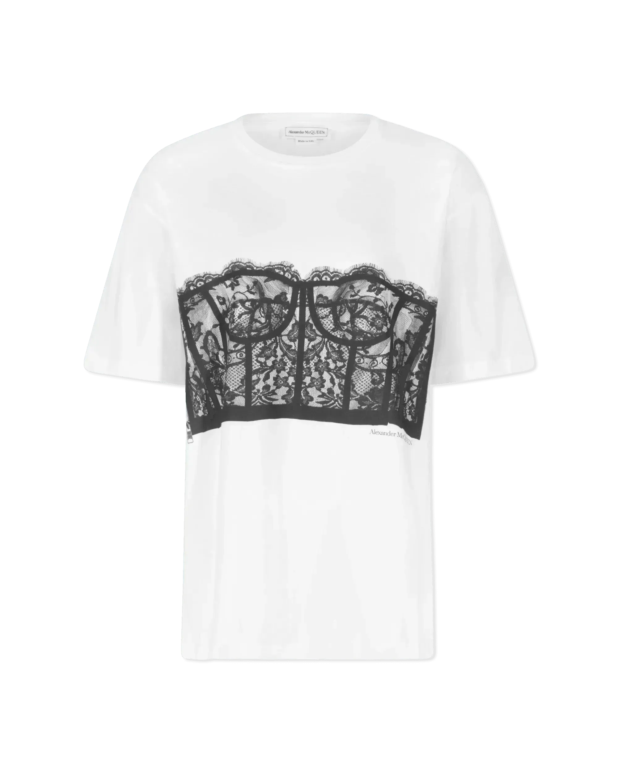 Corset Lace Short Sleeve T-Shirt