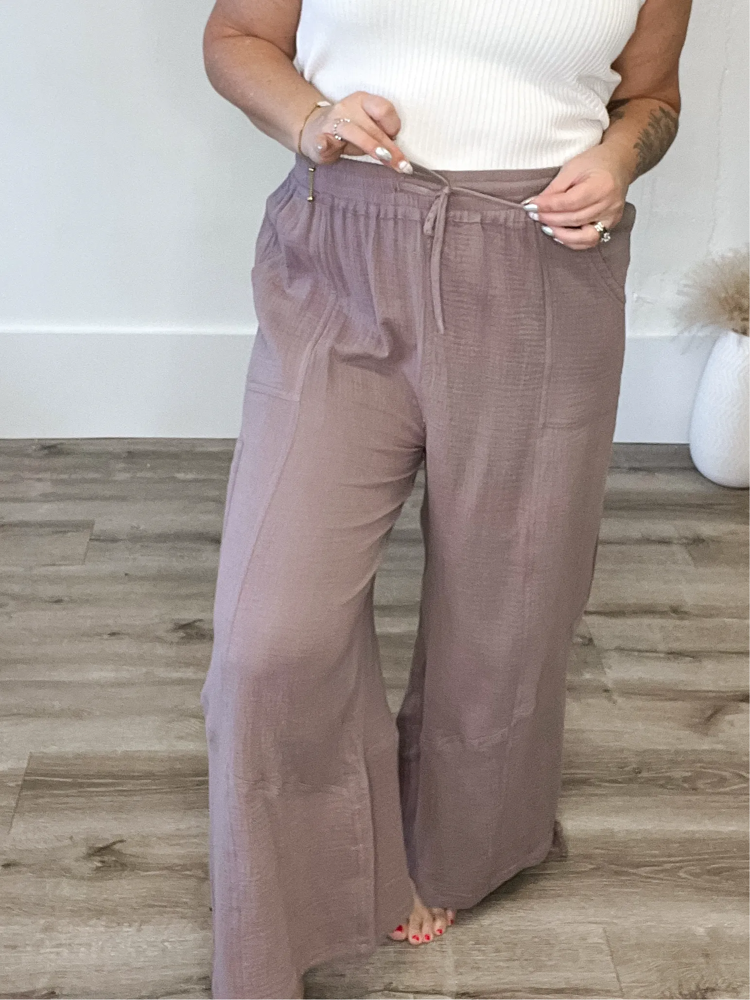 Cotton Jogger Pants - Mushroom