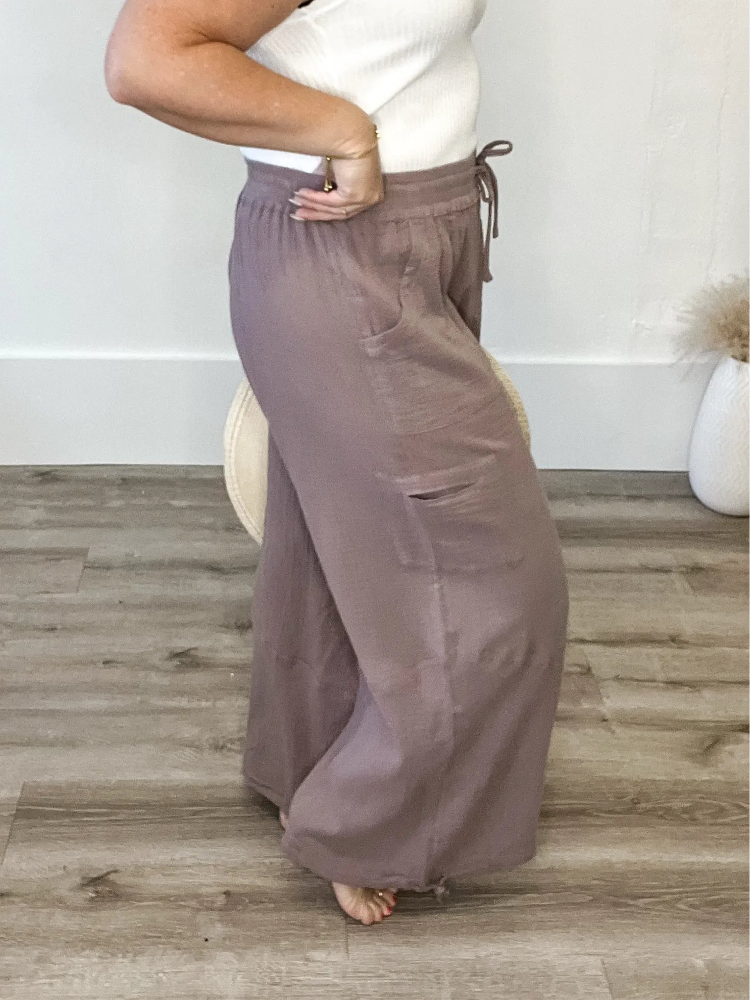 Cotton Jogger Pants - Mushroom
