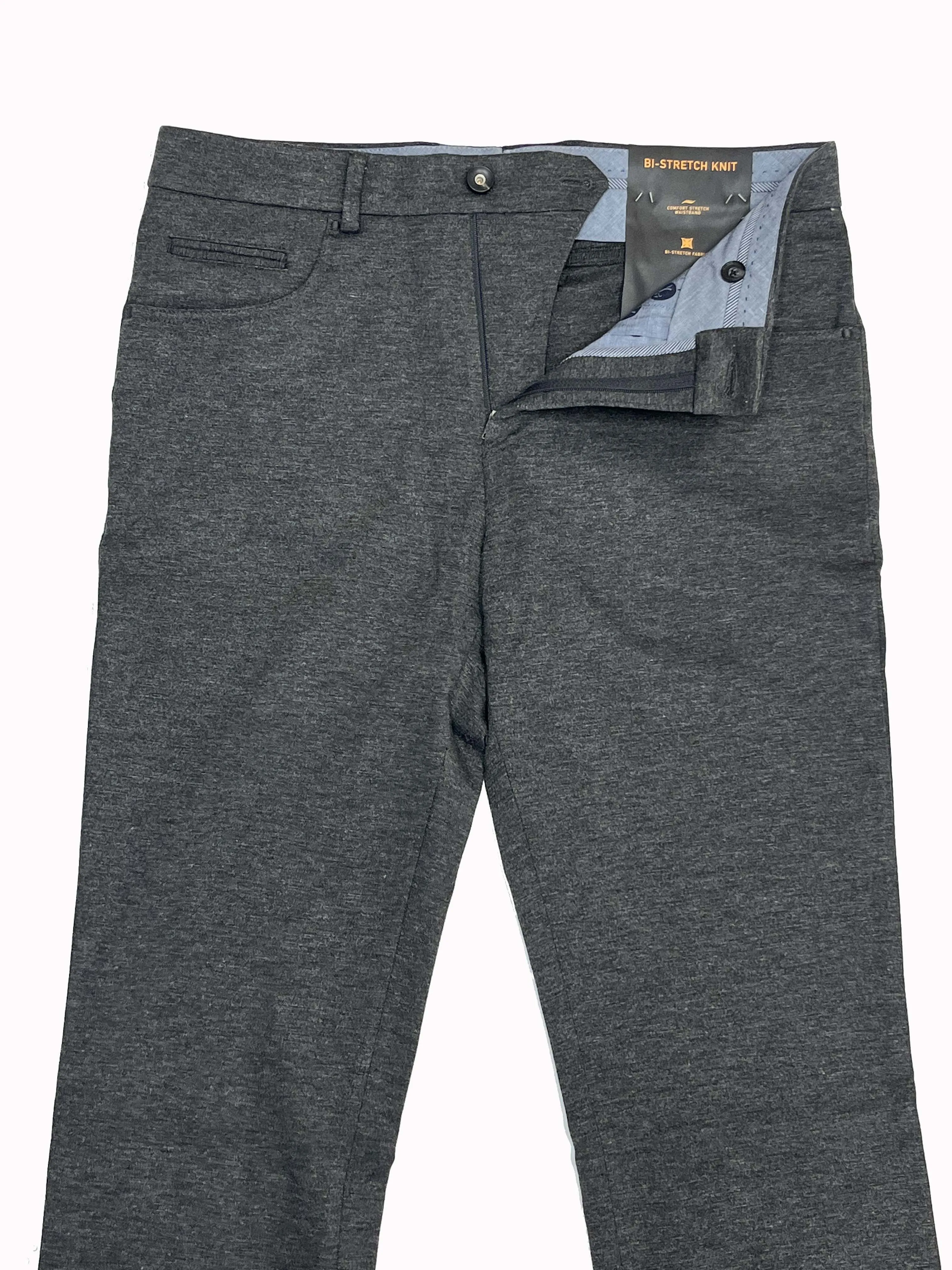 Dark Grey Stretch Knit Pant - Connor Fit | Ballin