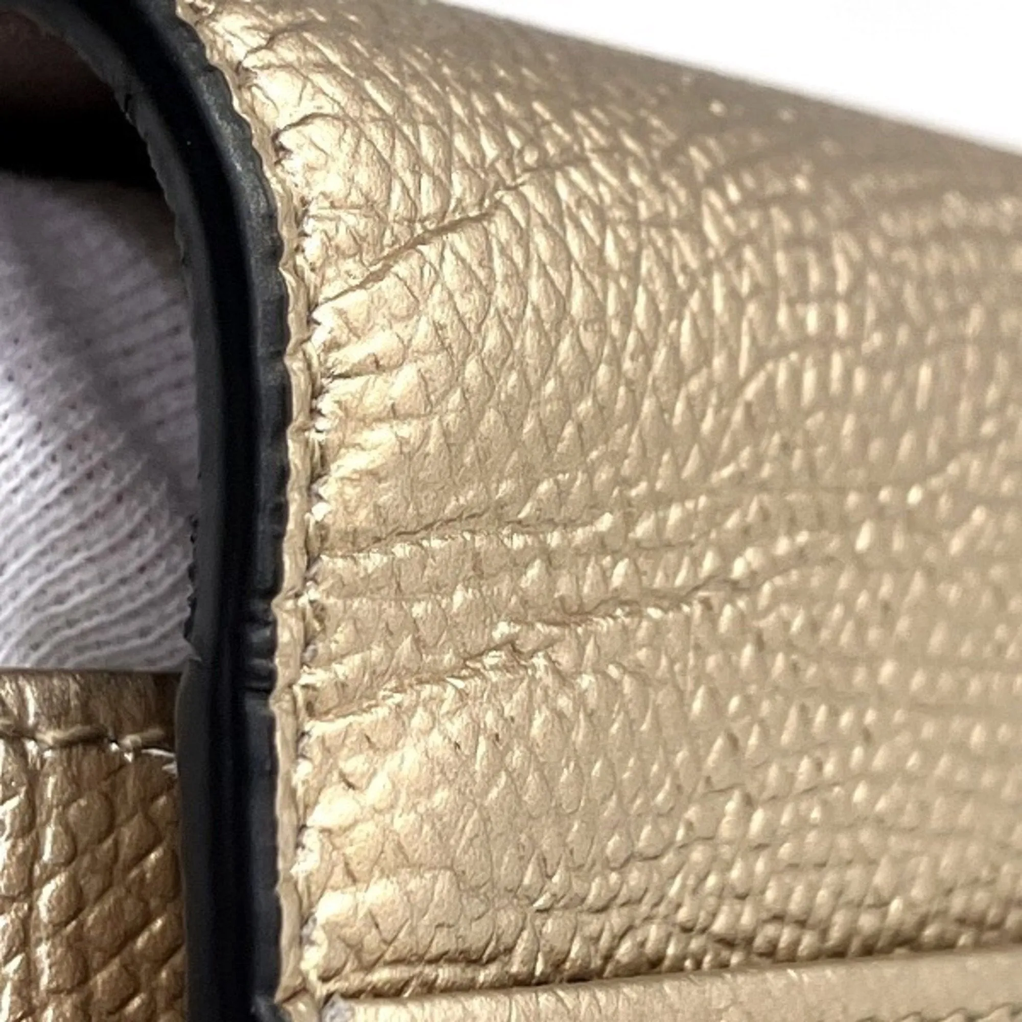 Dior Saddle Gold Leather Accessories