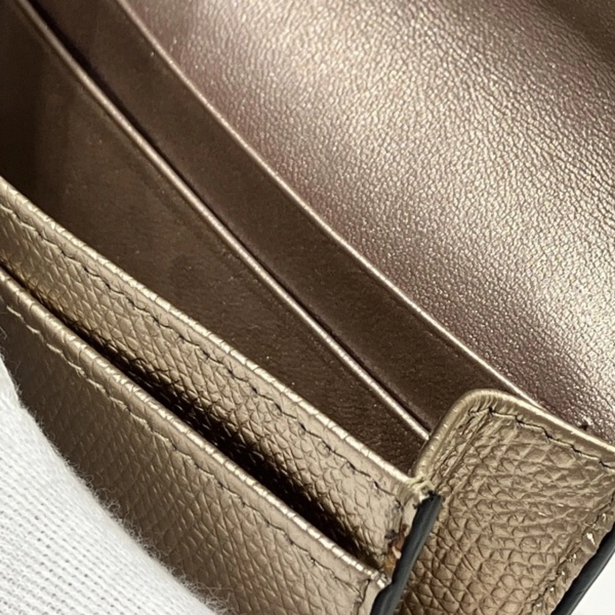 Dior Saddle Gold Leather Accessories
