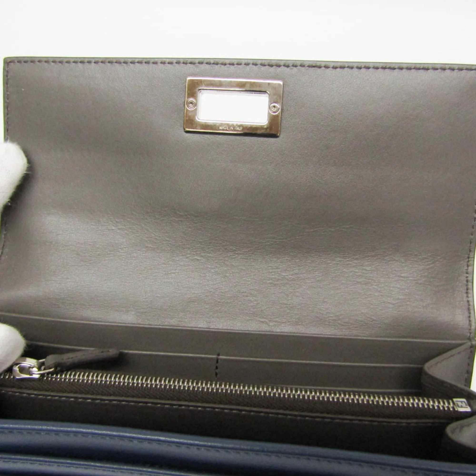 Fendi Peekaboo Navy Leather Accessories