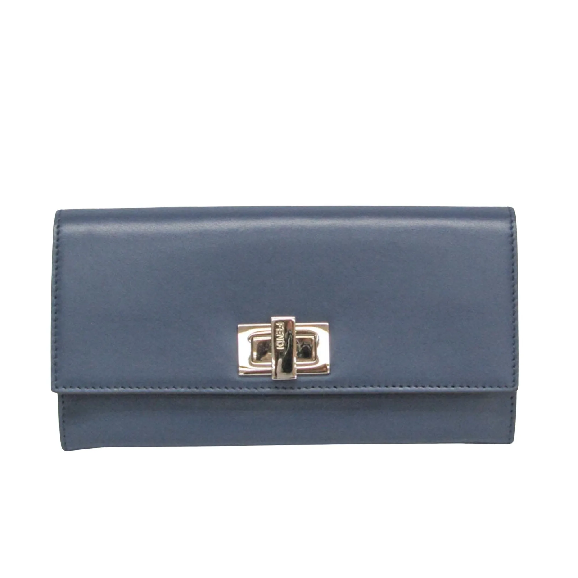 Fendi Peekaboo Navy Leather Accessories
