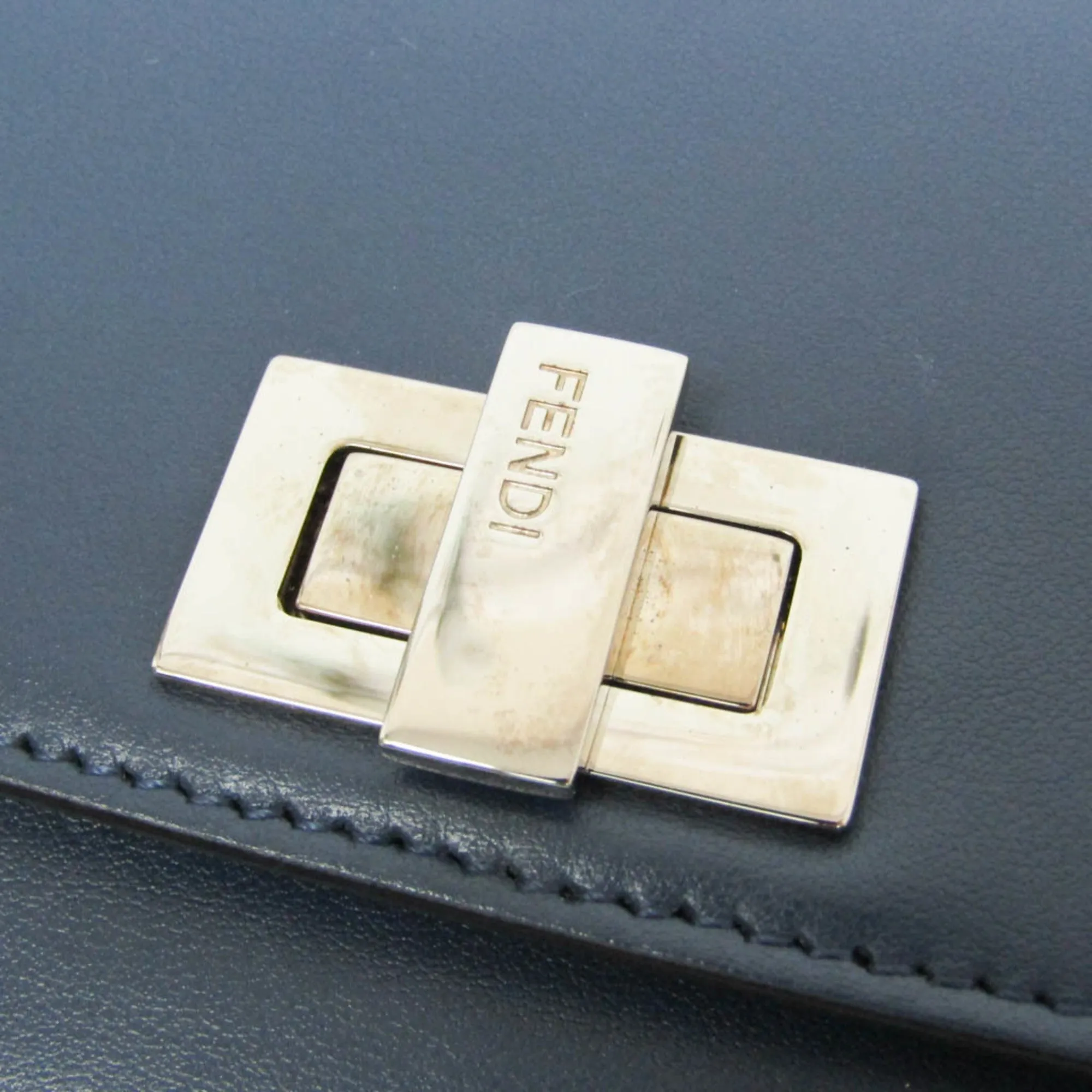 Fendi Peekaboo Navy Leather Accessories