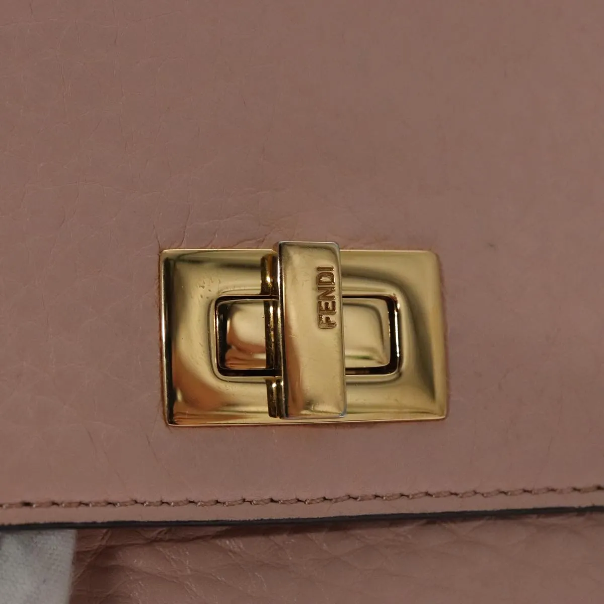 Fendi Peekaboo Pink Leather Accessories