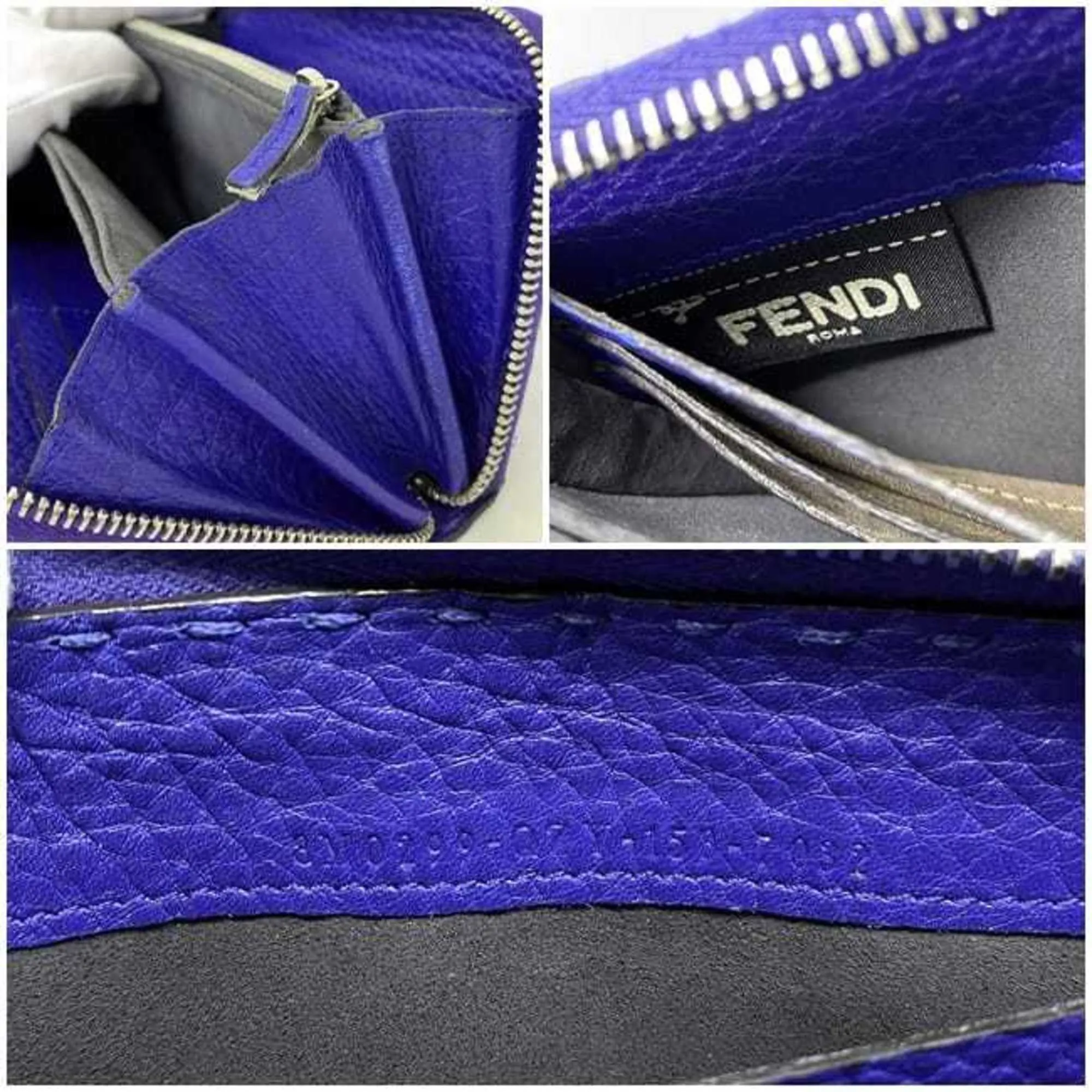 Fendi Selleria Purple Leather Accessories