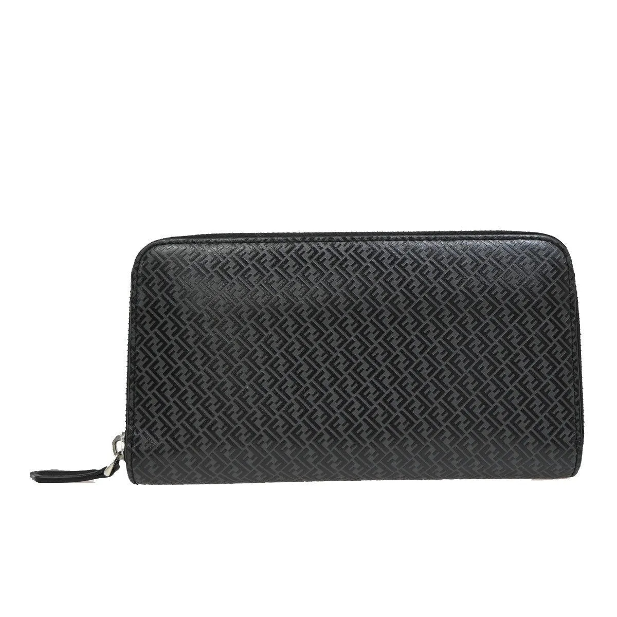 Fendi Zucchino Black Leather Accessories