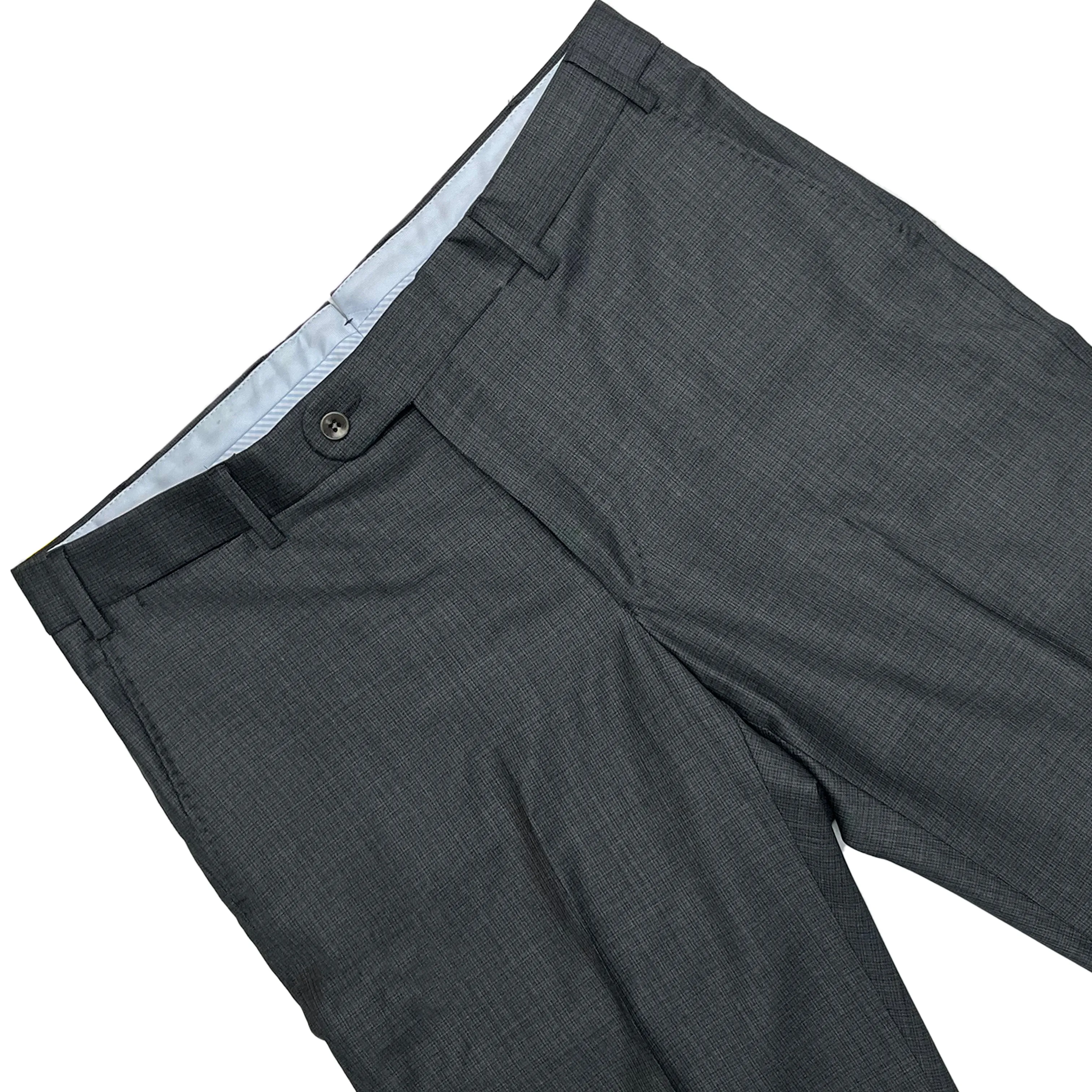 Grey Micro Neat Dress Pant - Houston Fit | Ballin