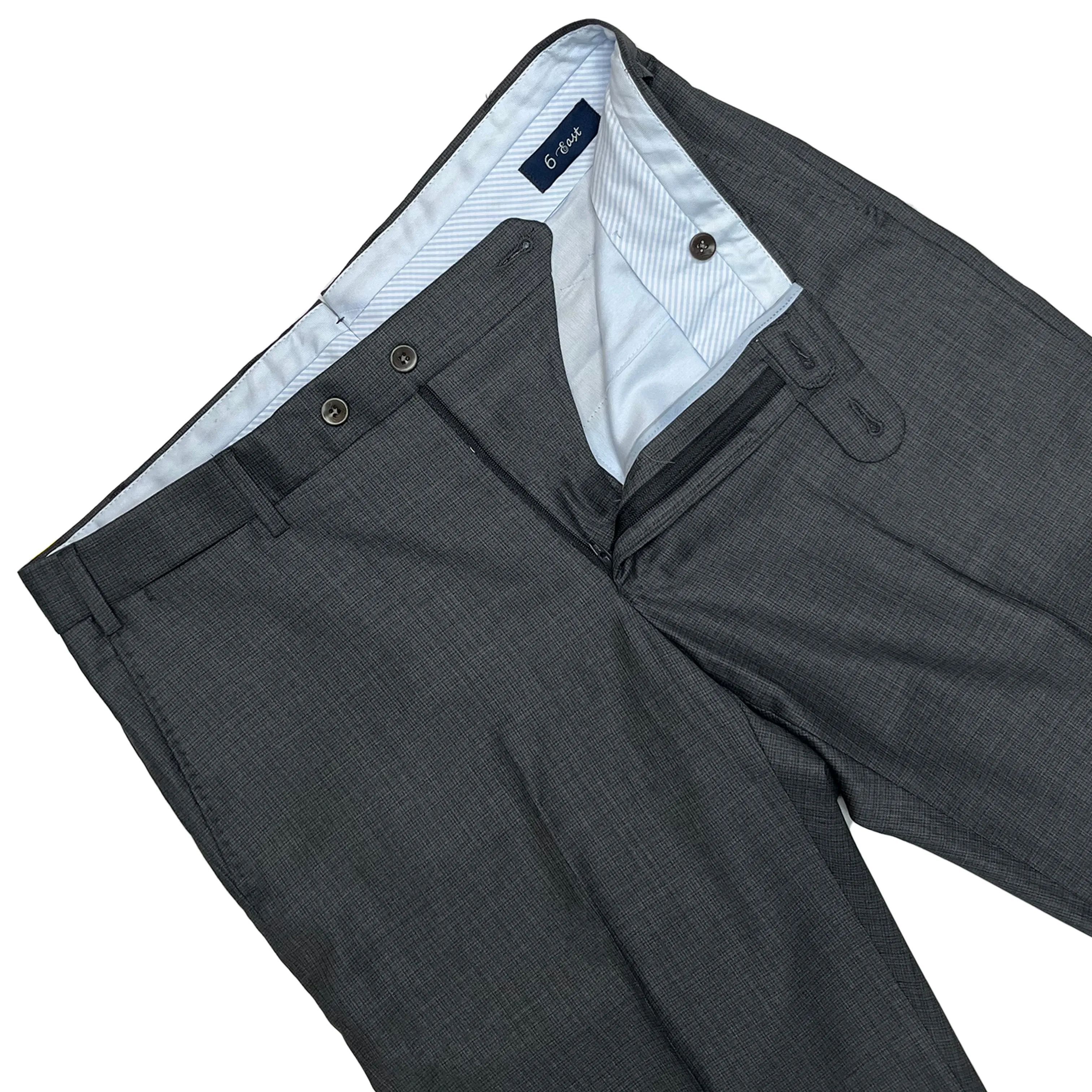 Grey Micro Neat Dress Pant - Houston Fit | Ballin