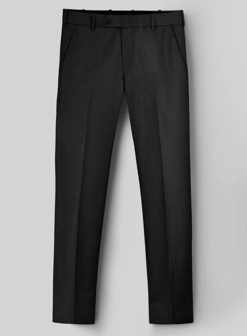 Hardy Minnis Black Twill Wool Pants