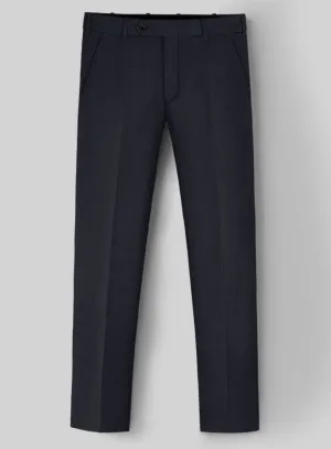 Hardy Minnis Caravel Dark Blue Wool Pants