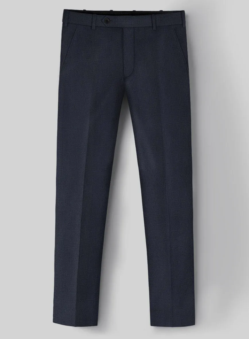 Hardy Minnis Dark Blue Nailhead Wool Pants