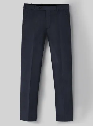 Hardy Minnis Dark Blue Nailhead Wool Pants