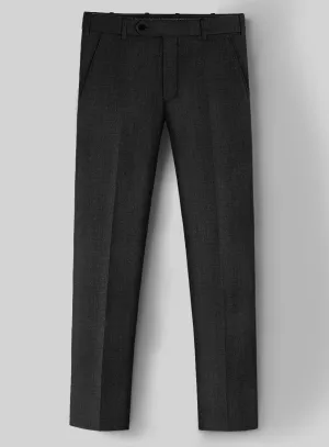 Hardy Minnis Dark Gray Twill Wool Pants
