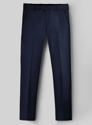 Hardy Minnis Navy Blue Twill Wool Pants