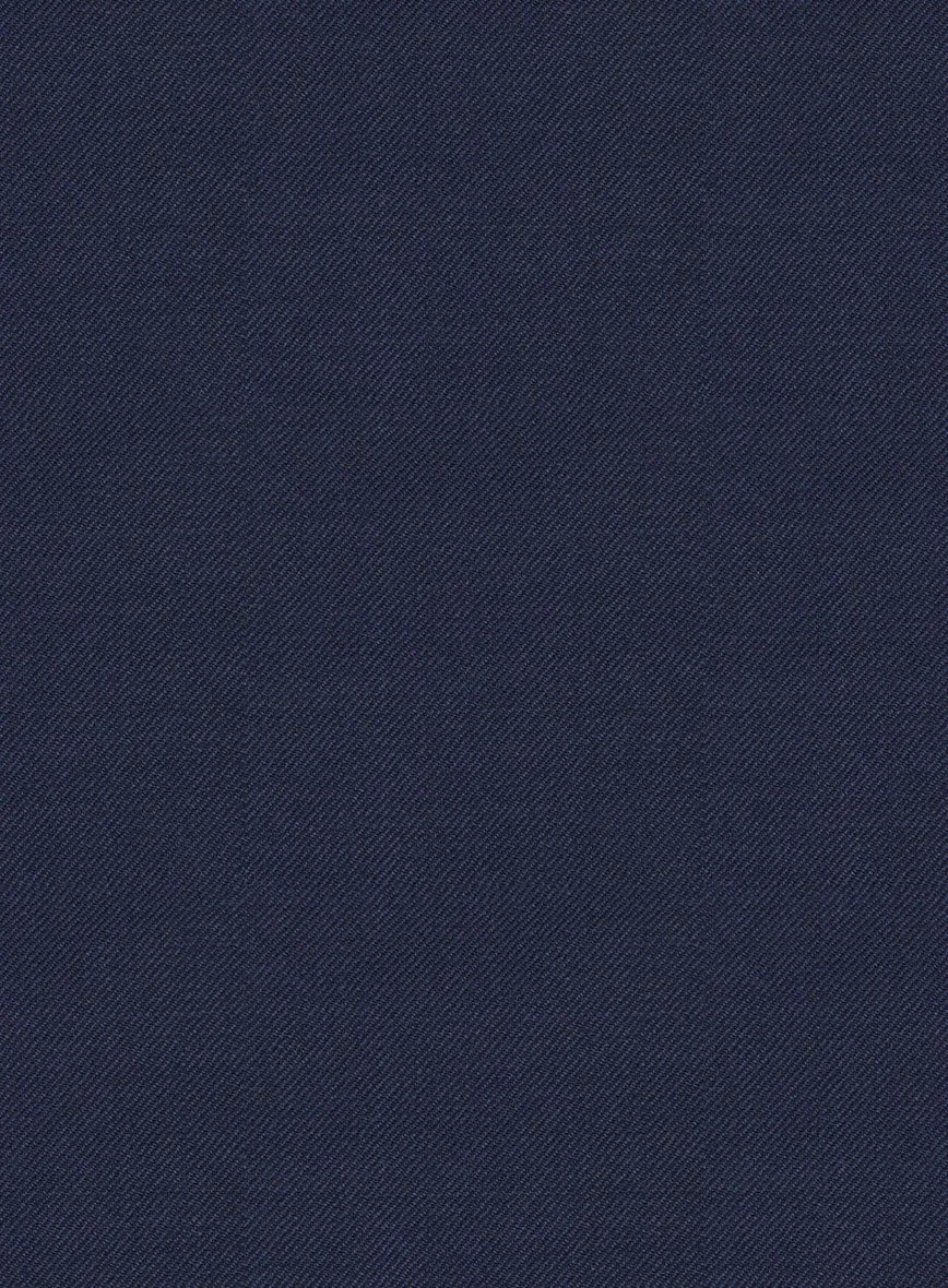 Hardy Minnis Navy Blue Twill Wool Pants