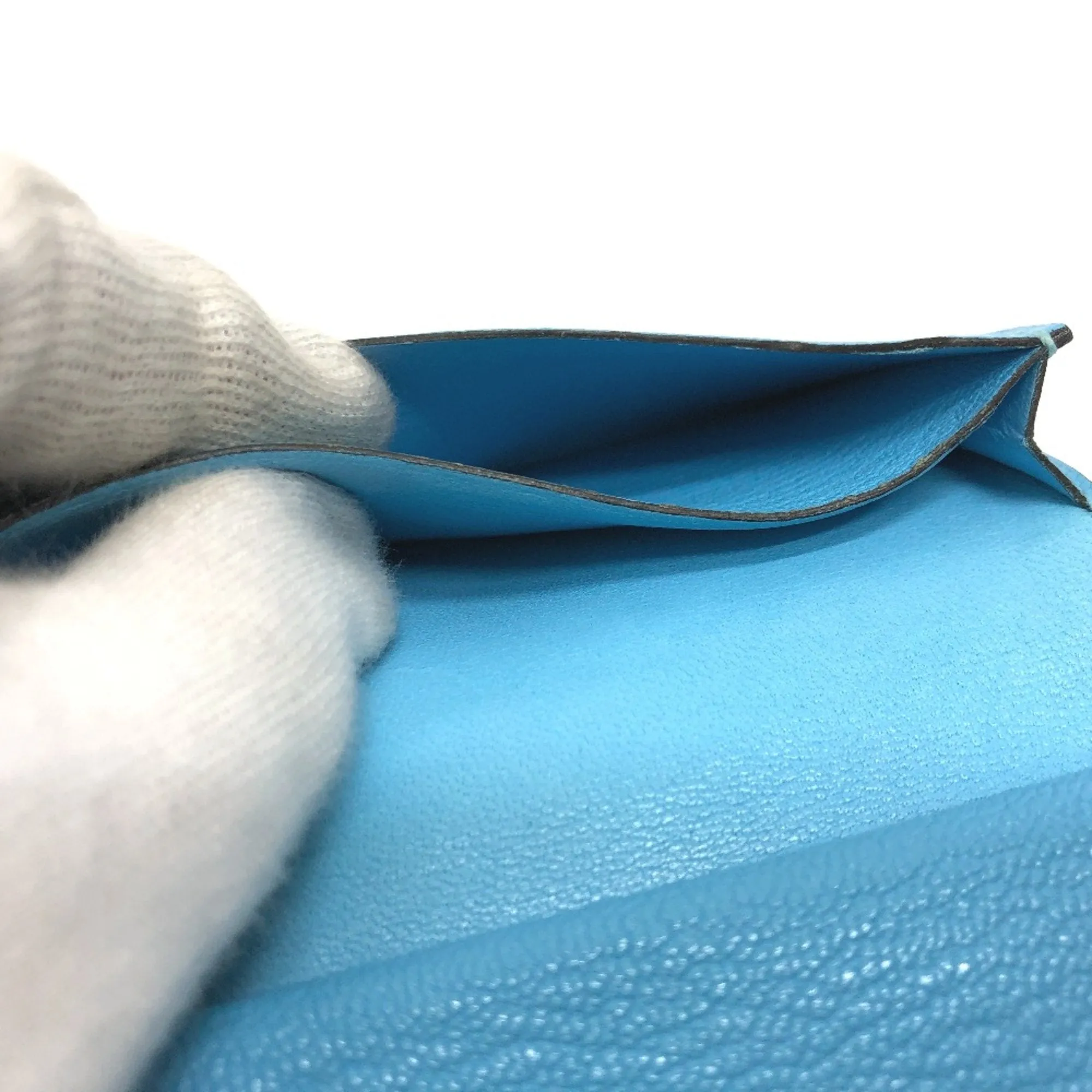Herms Barn Blue Leather Accessories