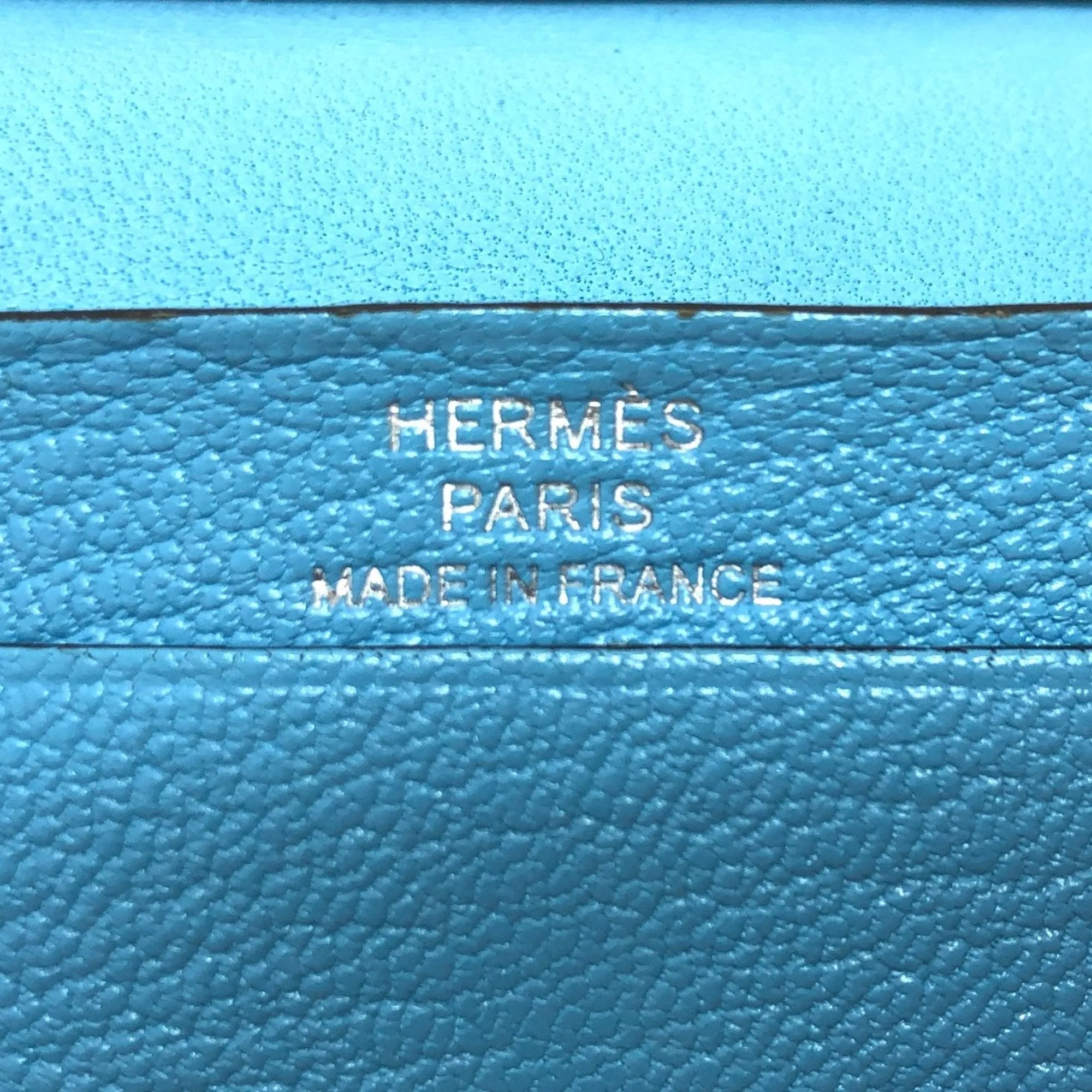 Herms Barn Blue Leather Accessories