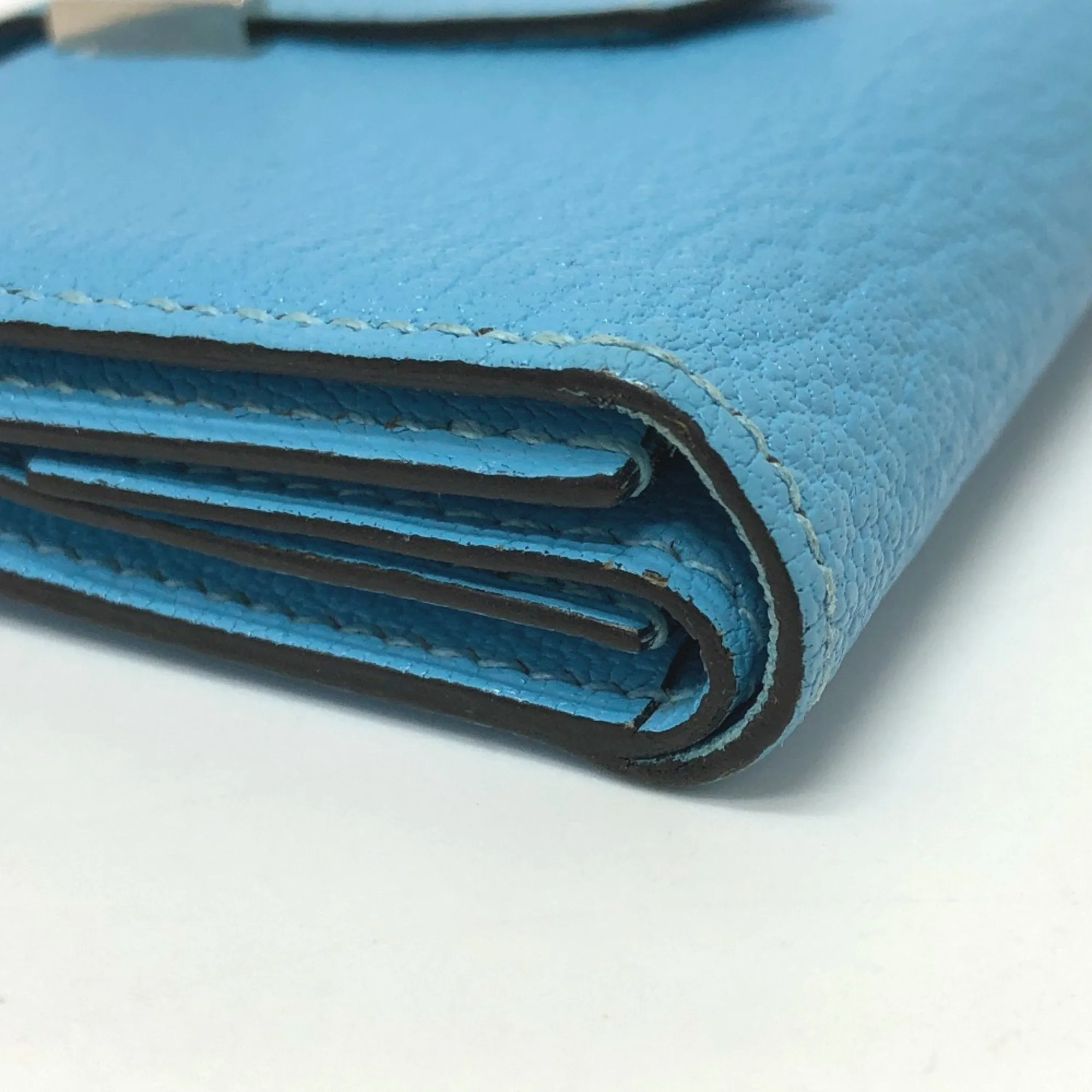 Herms Barn Blue Leather Accessories