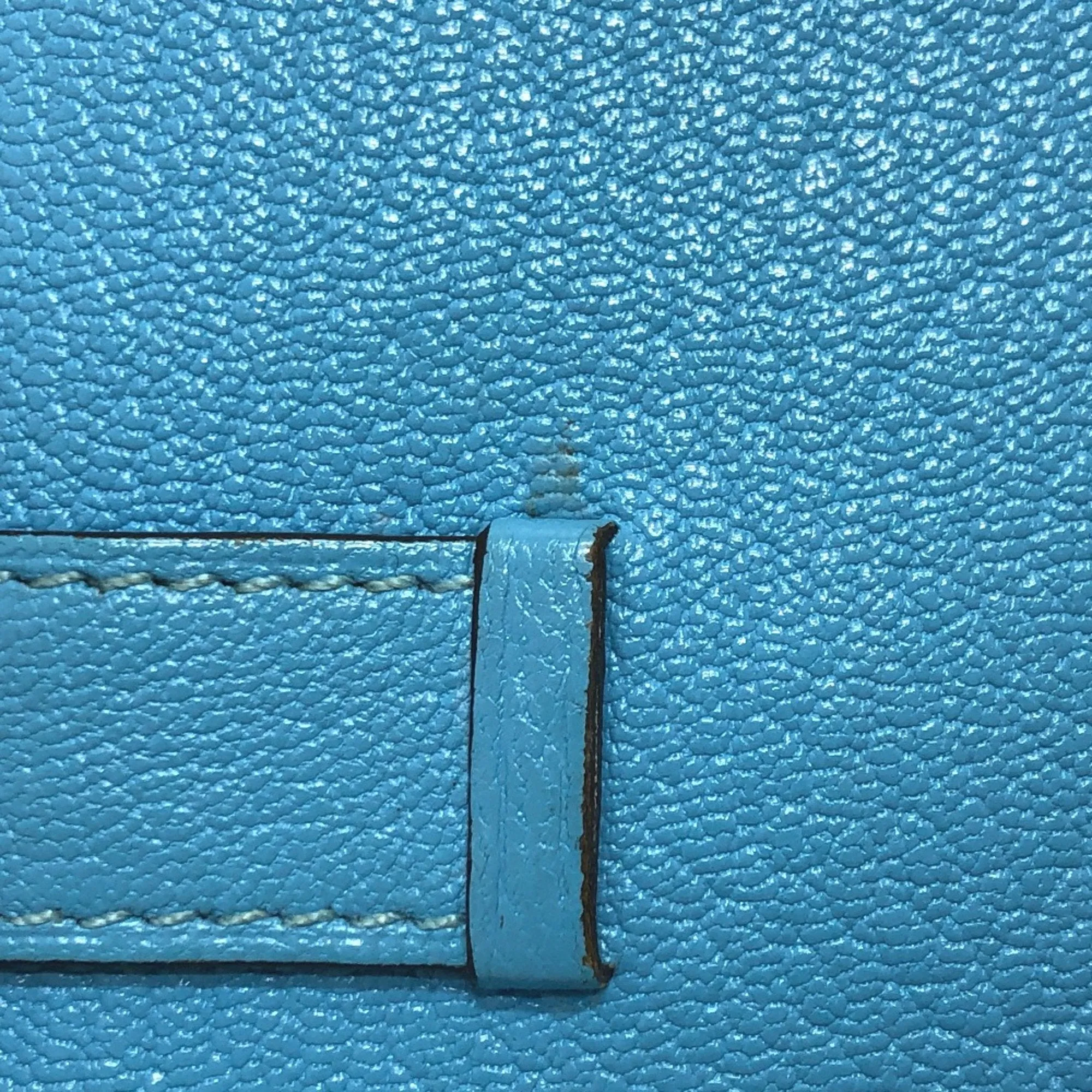 Herms Barn Blue Leather Accessories