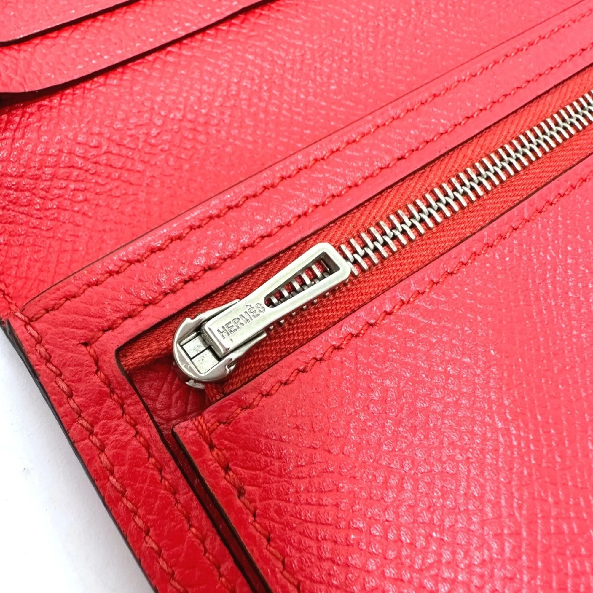 Herms Barn Red Leather Accessories