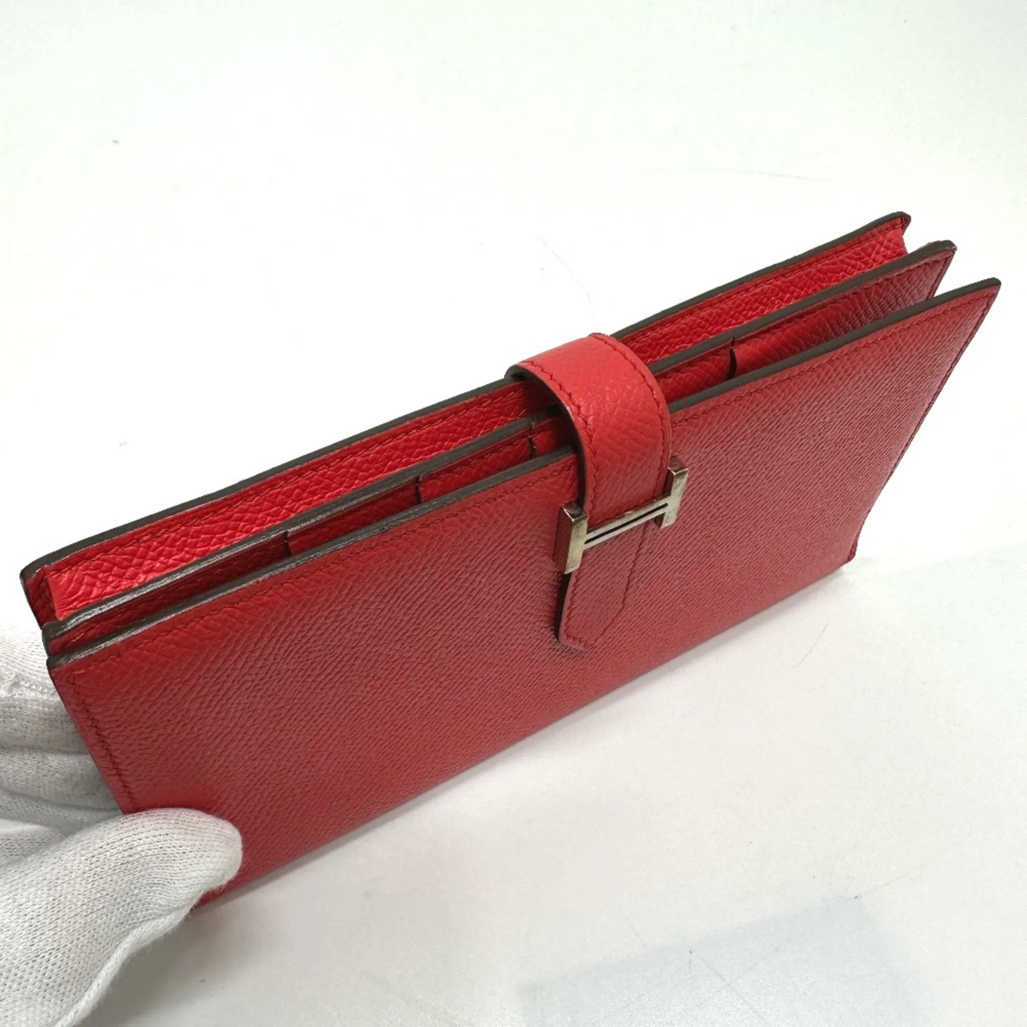 Herms Barn Red Leather Accessories