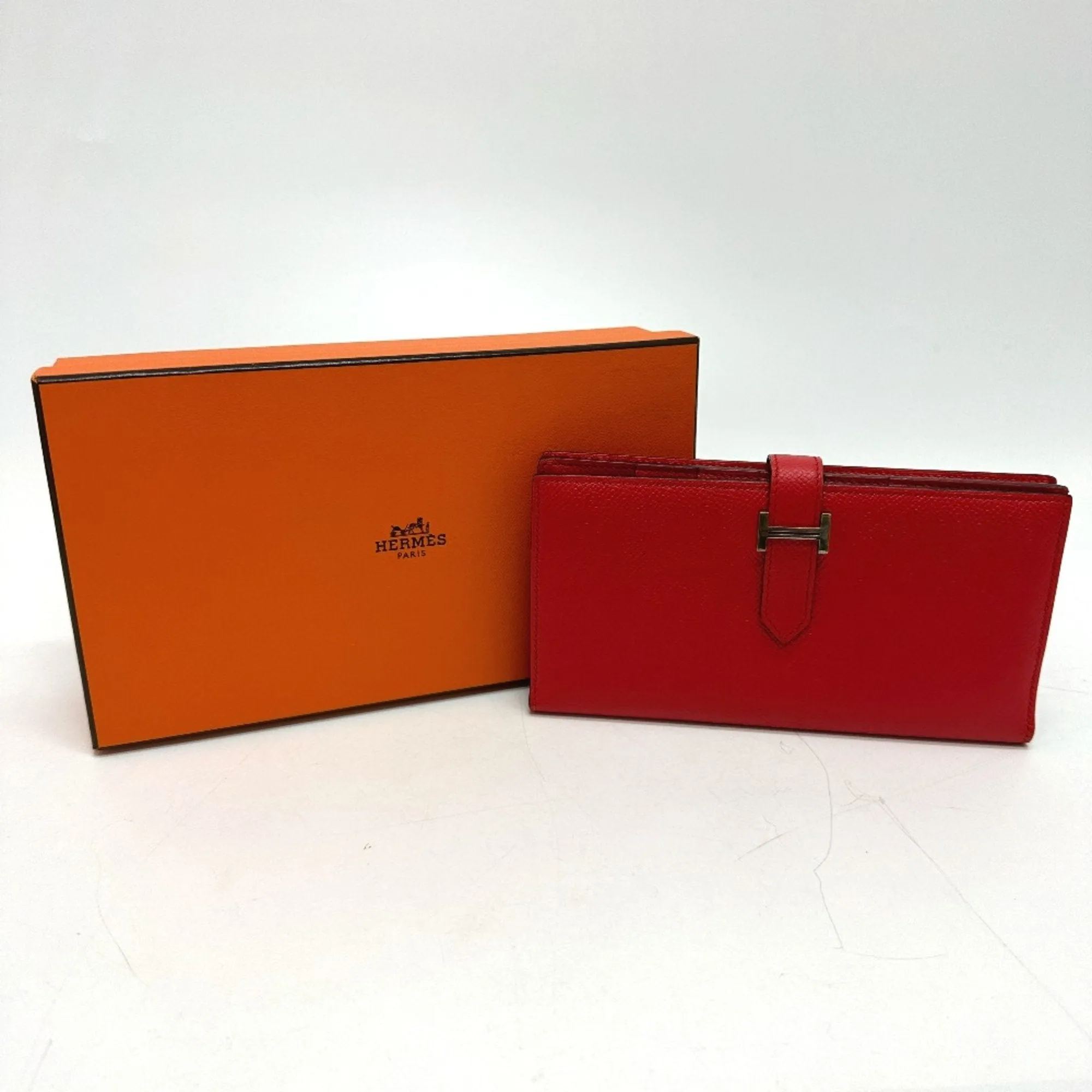 Herms Barn Red Leather Accessories