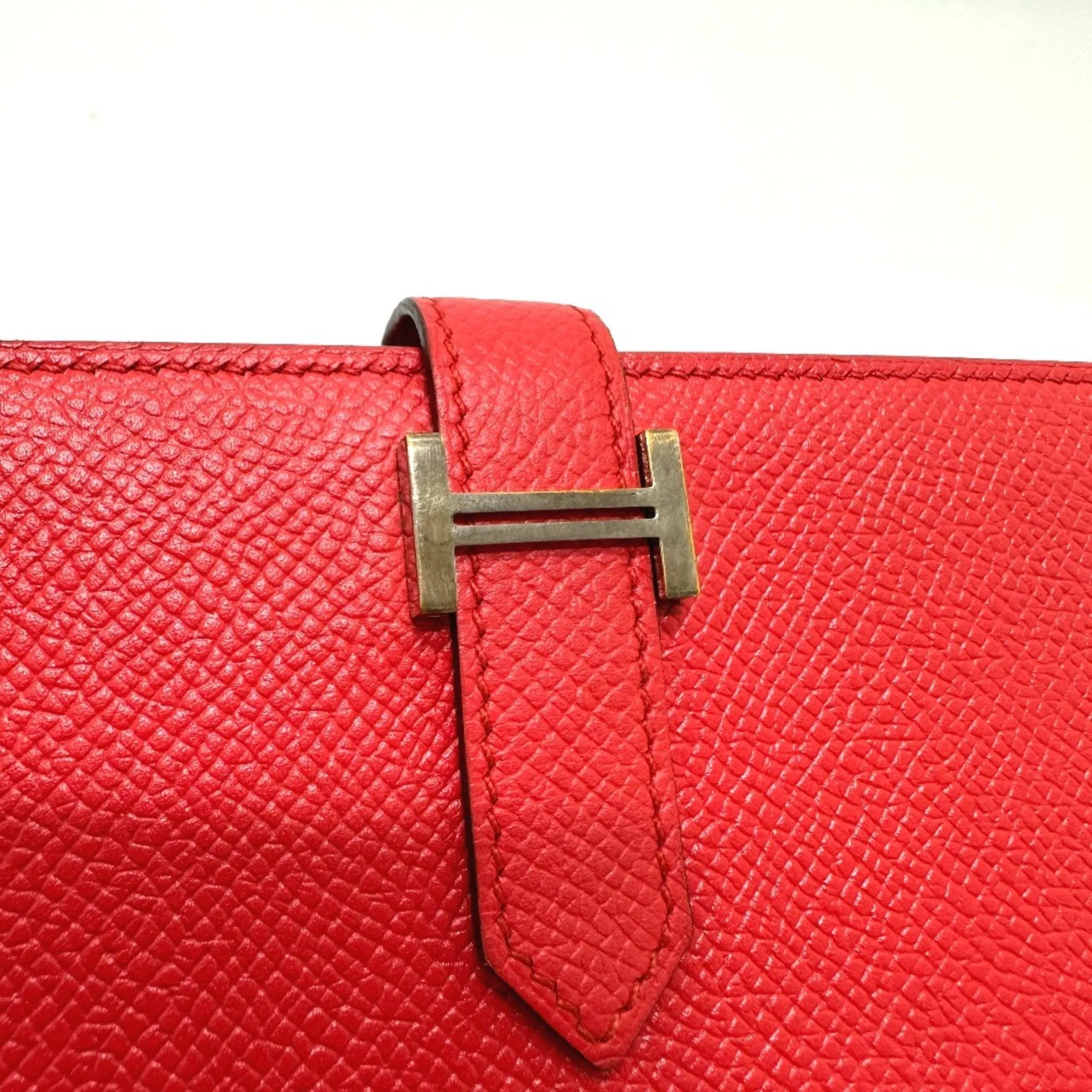 Herms Barn Red Leather Accessories