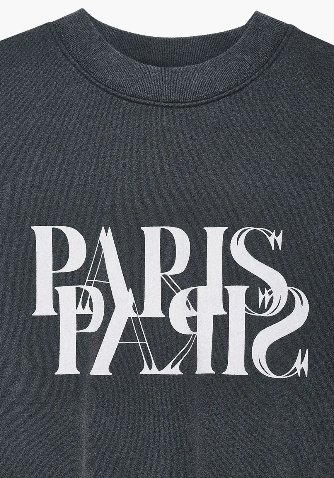 JACI SWEATSHIRT PARIS WASHED BLACK